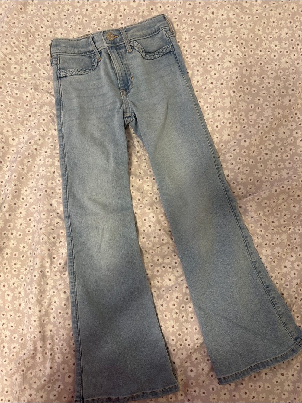 abercrombie kids Light Wash Flare Jeans